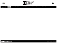Tablet Screenshot of formatlegal.com